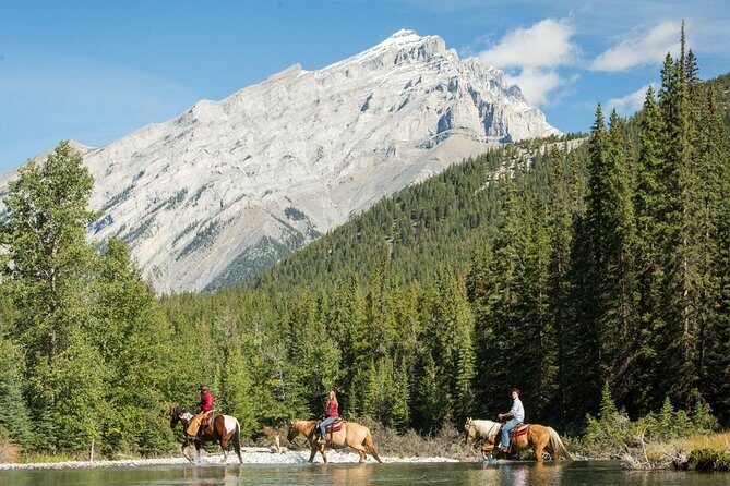 4 Hour Sulphur Mountain Horseback Ride - Getting set up at the corrals: helmets, briefing, and what the guides manage