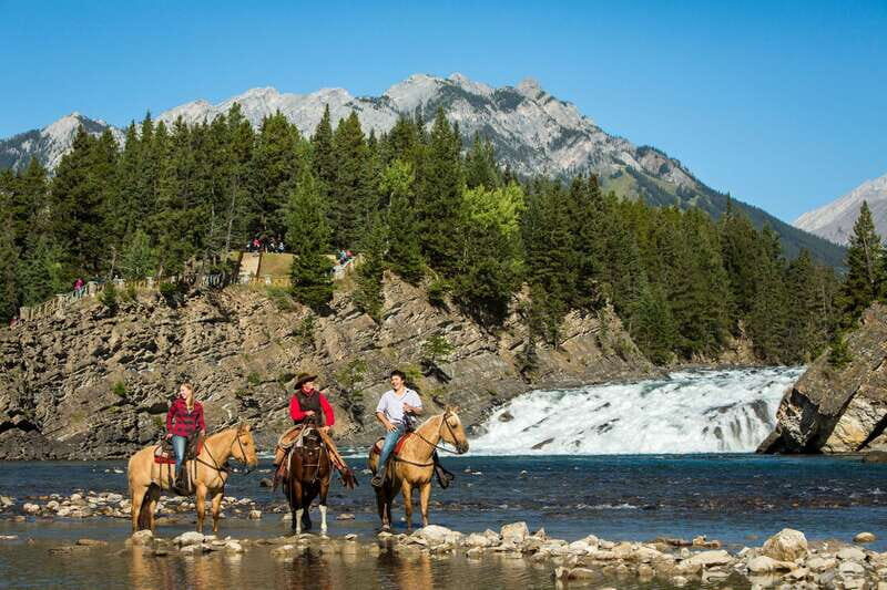 Banff: 4-Hour Sulphur Mountain Intermediate Horseback Ride - Getting on Horseback at Banff Springs Corrals