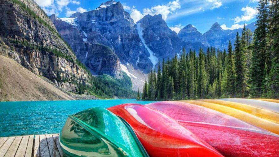 Banff/Canmore Moraine Lake & Lake Louise-Hike/Canoe/Sightsee - Special permit access to Moraine Lake without the usual headache