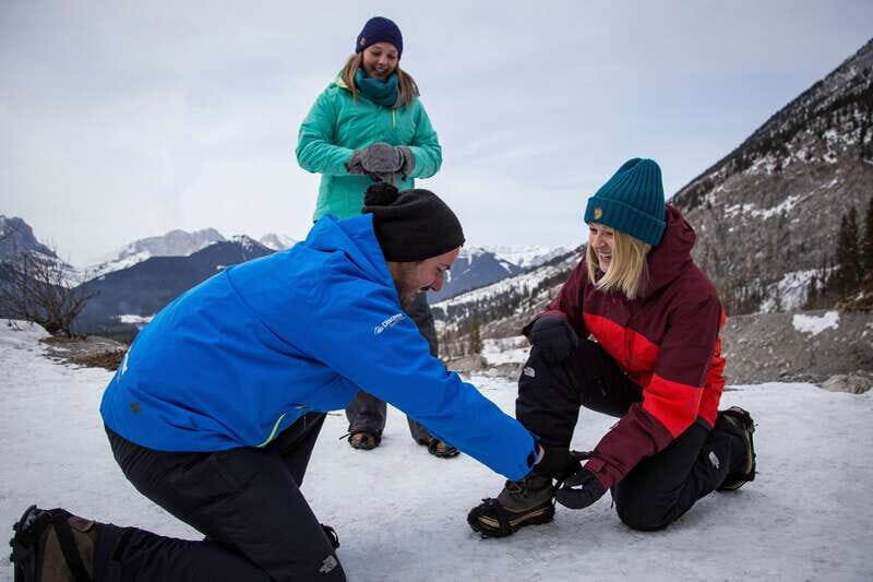 Banff: Grotto Canyon Icewalk - Safety kit that actually changes how the hike feels