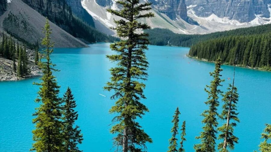 Banff. Moraine, Lake Louise ,Emerald & Johnston Canyon tour - Banff Town Time: Historic Landmarks Without the Transit Headache