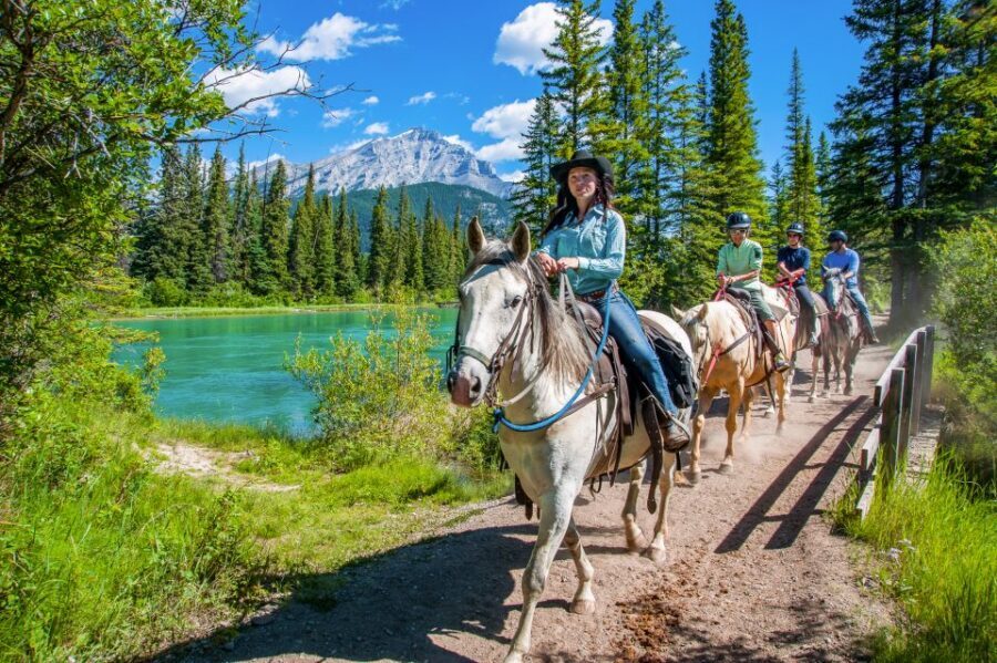 Banff National Park: 1-Hour Bow River Horseback Ride - First Steps at Banff Trail Riders Stables (Sundance Rd check-in)