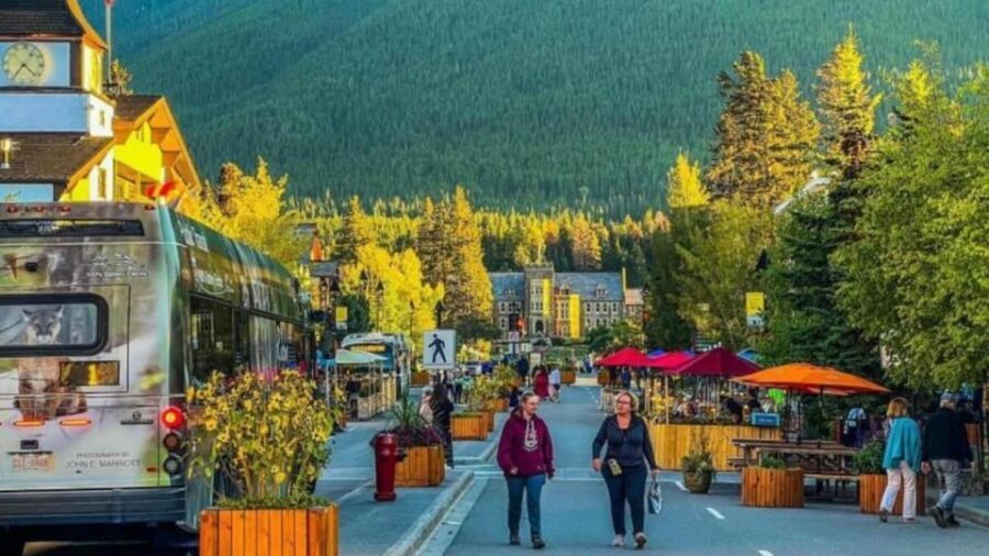 Banff Town, Gondola, Hot Springs, Bow Falls & Three Lakes - Banff Upper Hot Springs: soak-worthy, with a dramatic mountain backdrop