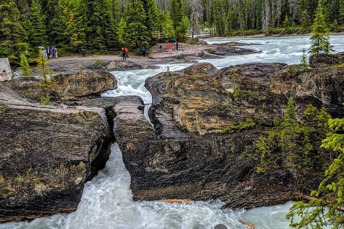Day Trip: Lake Louise, Moraine Lake, Emerald Lake, Banff - Natural Bridge on the Kicking Horse River: Short Views with Interpretive Signs