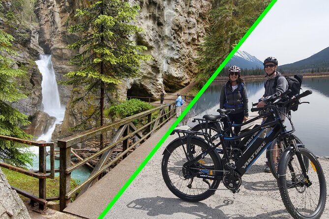 eBike and Hike Banff to Johnston Canyon small group guided program - From 202 Bear St: meeting, bike fit, and safety mindset