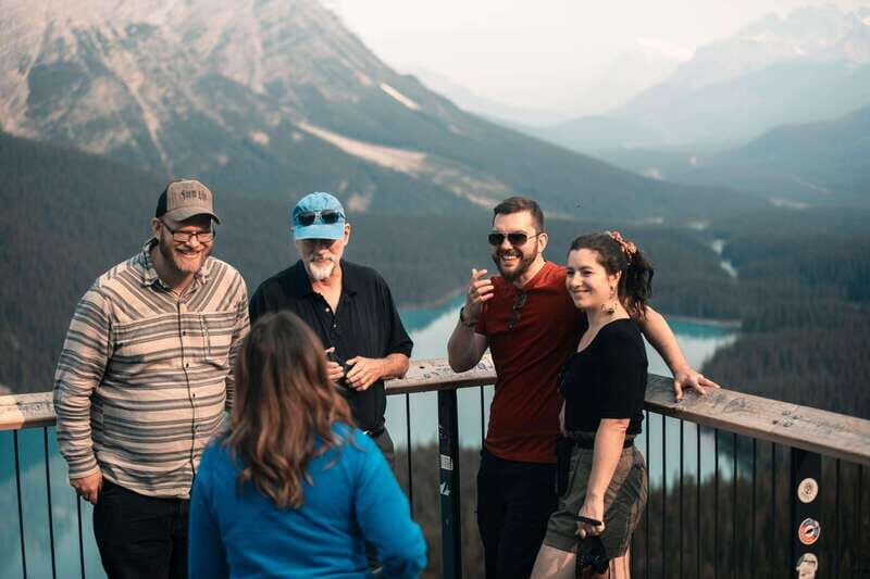 From Banff: Athabasca Glacier and Columbia Icefield Day Trip - Glacier Skywalk: glass-floor views over a 918-foot drop