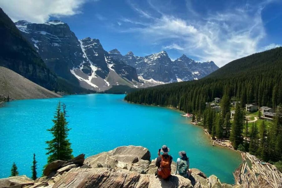 From Banff/Canmore: Moraine Lake, Lake Louise 1.5 hrs Each - Lake Louise: Fairmont views, emerald water, and self-guided time