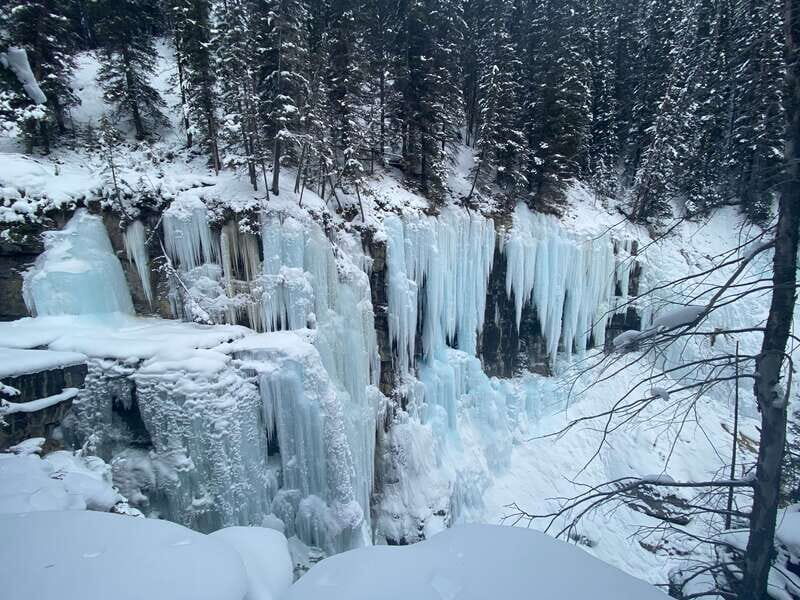 From Banff: Johnston Canyon Guided Icewalk - The Walk Starts: Ice Cleats, Catwalks, and the Canyon-Formation Lesson