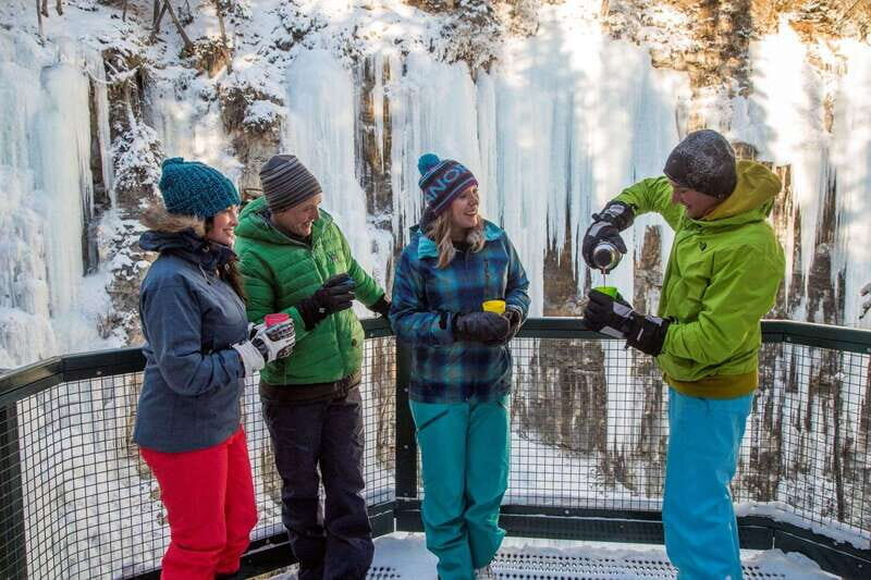 From Banff: Johnston Canyon Guided Icewalk - Getting There: Mount Royal Hotel Pickup and a Straight Shot to the Canyon
