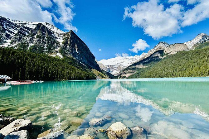 From Banff: Moraine Lake and Lake Louise Half Day Tour - Lake Louise: turquoise views plus a workable 75-minute window