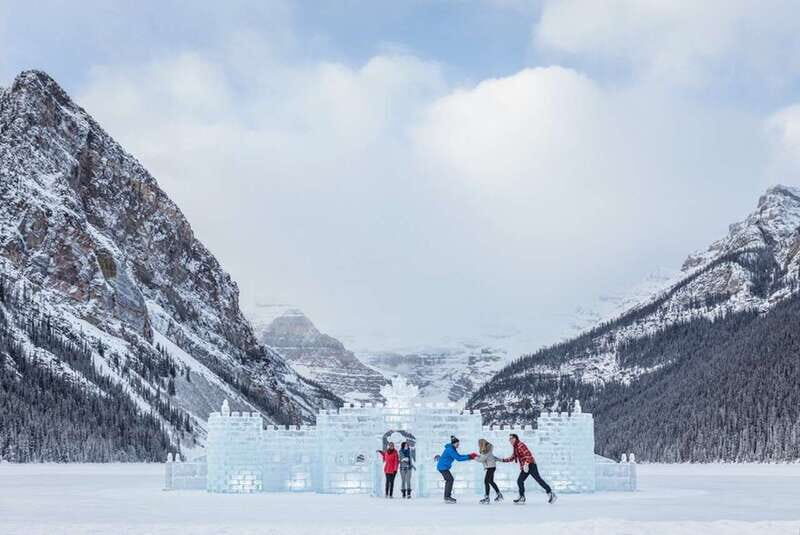 From Banff: Winter Wonderland; Lake Louise & Johnston Canyon - Johnston Canyon Lower Falls: frozen drama you can walk to