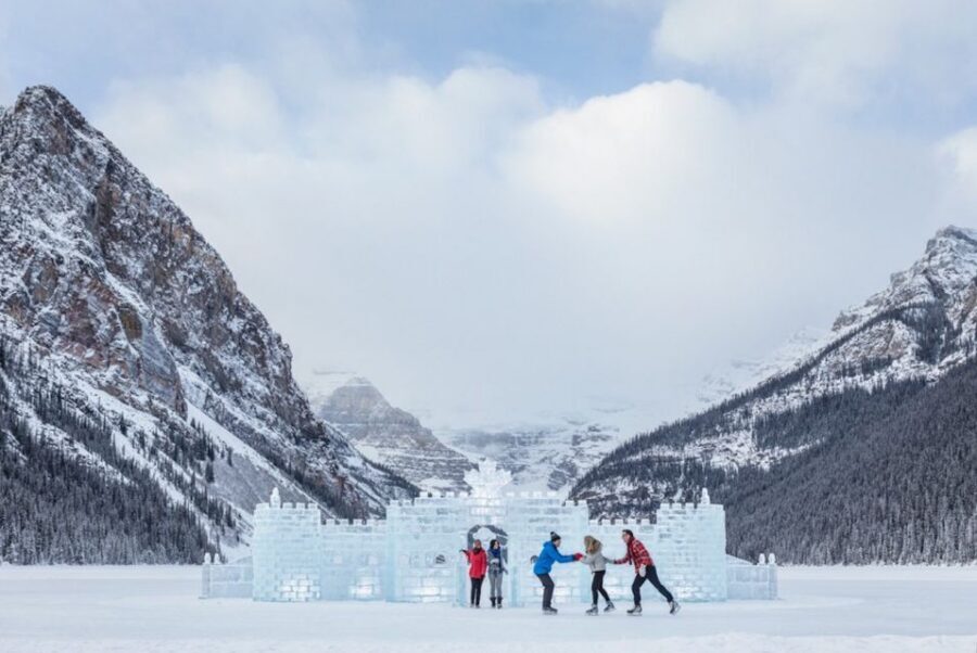 From Banff: Winter Wonderland; Lake Louise & Johnston Canyon - Johnston Canyon Upper Falls: choose the extra walk if you feel good