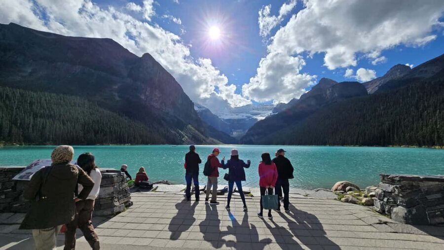 From Calgary/Banff: Moraine Lake & Lake Louise Half-Day Tour - Lake Louise: chateau vibes, guided pointers, and a quick glacial-water moment