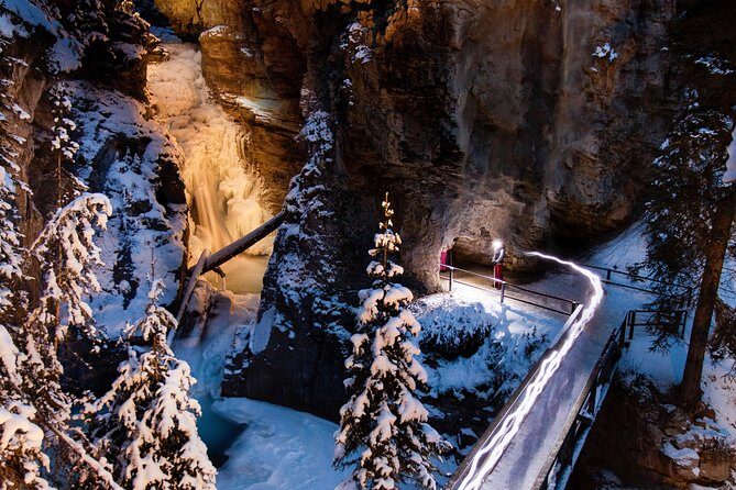 Johnston Canyon Evening Icewalk - Why Walking Johnston Canyon at Night Feels Different