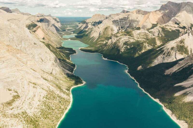 Kananaskis: 30-Minute Heli Tour of Minnewanka Lake and Banff - The valley between Mt Peechee and Saddle Peak: naming, meaning, and Devils Gap