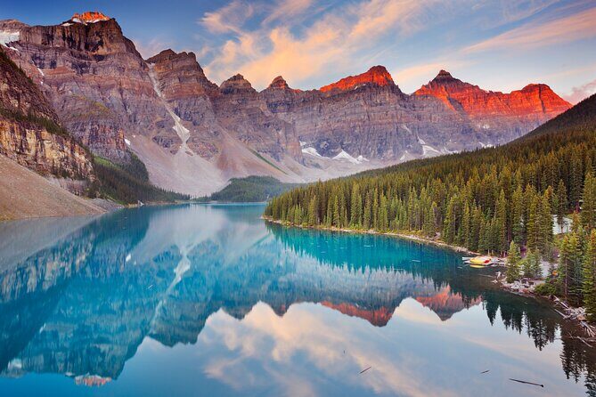 Lake Louise Moraine Lake Johnston Canyon 1.5h Half Day Tour - Banff icons without the parking math