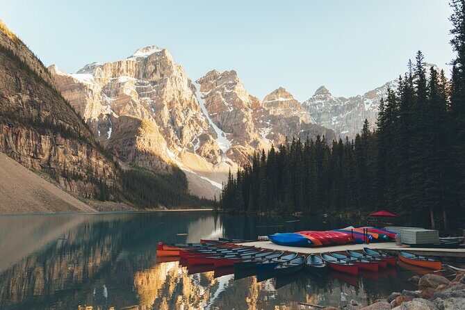 Moraine Lake, Lake Louise Afternoon Tour Half day From Banff - Moraine Lake time: rockpile trail, shoreline, cafe, and canoe