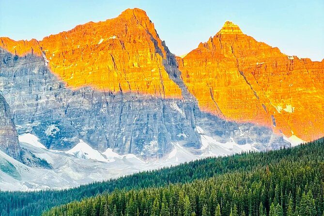 Shuttle Bus 2way BANFF to Lake louise & Moraine lake(1 hour each) - Morning at Moraine Lake: getting the light and the Rockpile viewpoint